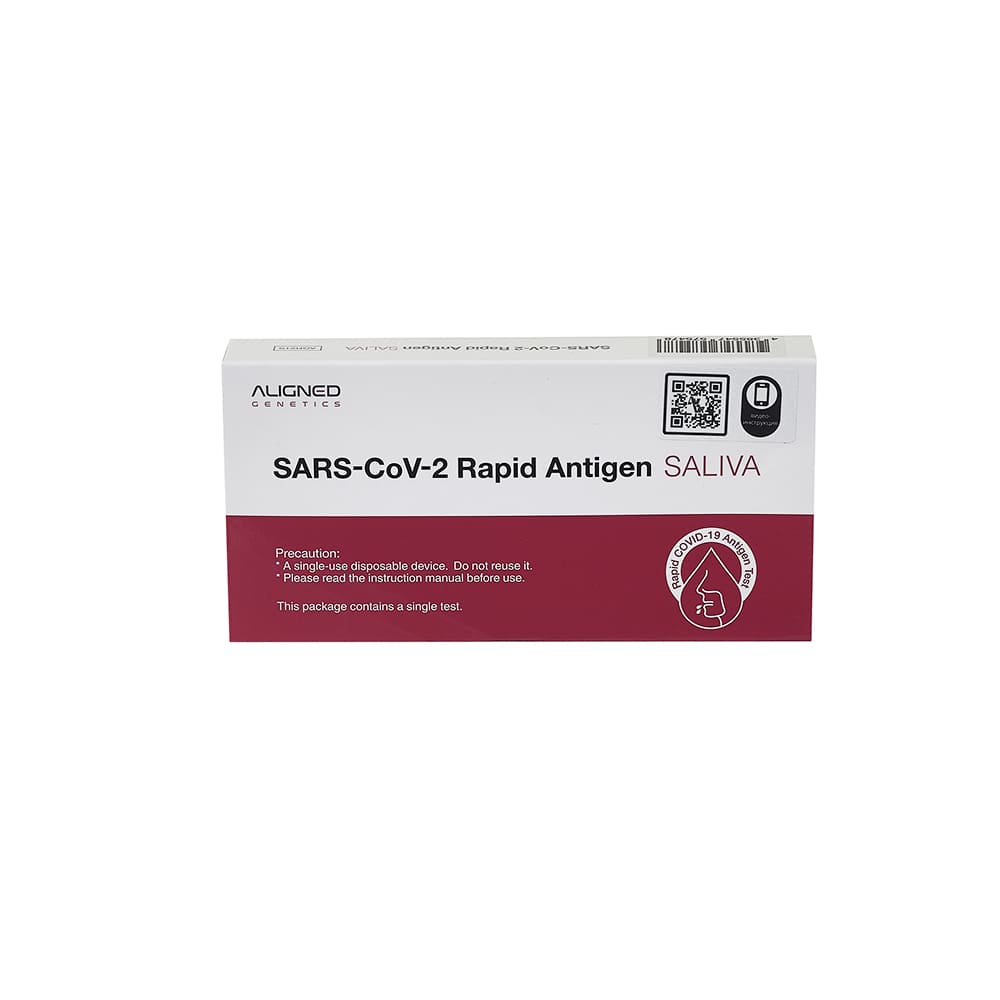 SARS-CoV-2 Rapid Antigen SALIVA тест на ковид в слюне человека